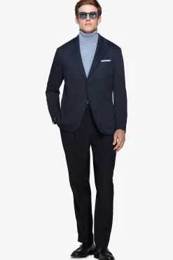 Giacca Herringbone blu