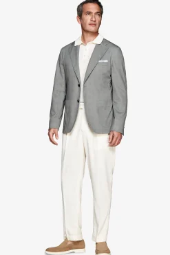 Giacca jersey Herringbone verde