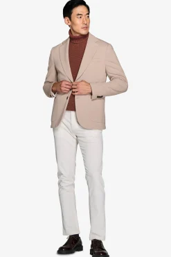 Giacca jersey stretch beige