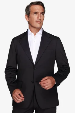 Giacca jersey tecnico nera slim