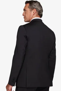 Giacca jersey tecnico nera slim
