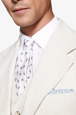 Giacca misto lino Herringbone sabbia