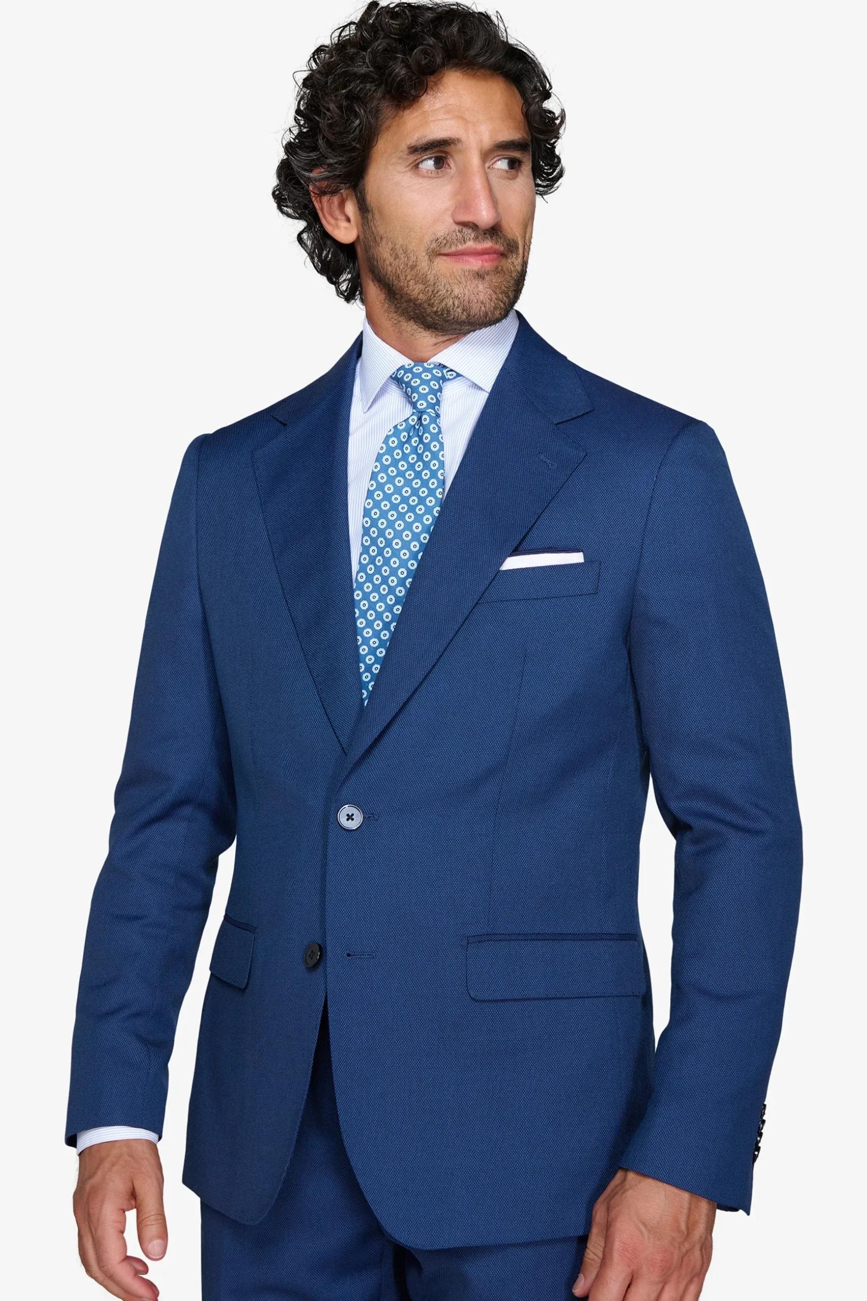Giacca occhio di pernice royal
