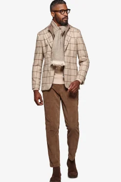 Giacca overcheck con pettorina beige