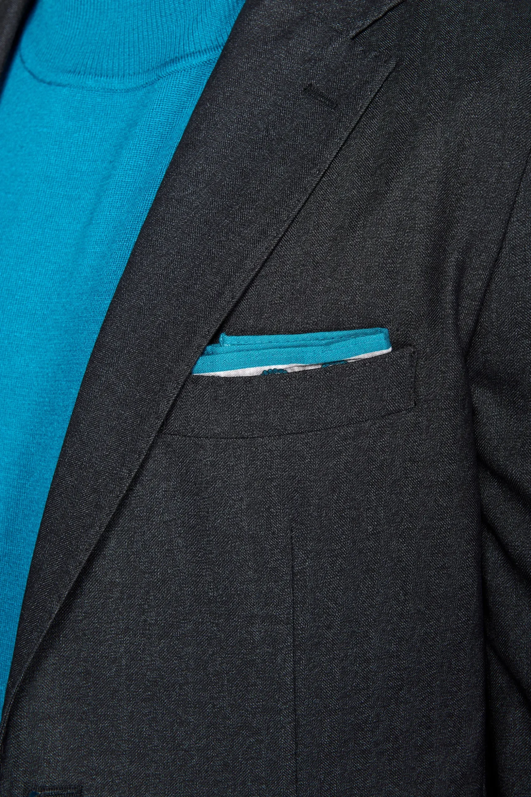 Giacca twill melange nera