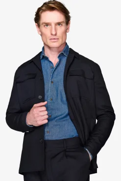 Giacca worker armaturata blu