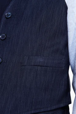 Gilet effetto denim blu scuro Kids