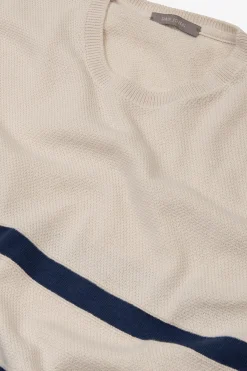 Maglia a righe piazzate ghiaccio