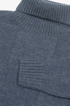 Maglia dolcevita a quadri avion
