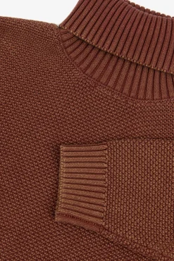 Maglia dolcevita armaturata coccio
