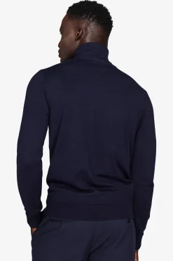 Maglia dolcevita basic blu
