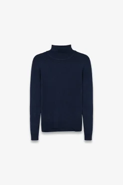 Maglia dolcevita basic blu Kids