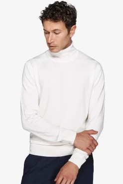 Maglia dolcevita basic panna