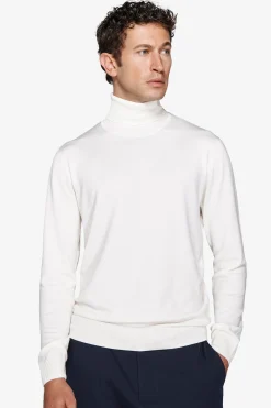 Maglia dolcevita basic panna