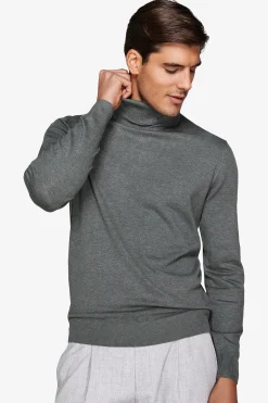 Maglia dolcevita basic verde