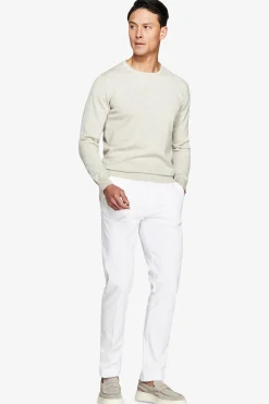 Maglia girocollo basic in cotone grigia