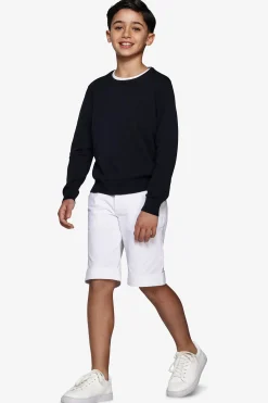 Maglia girocollo blu Kids