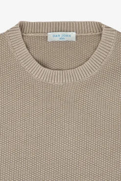 Maglia girocollo chicco riso tortora Kids
