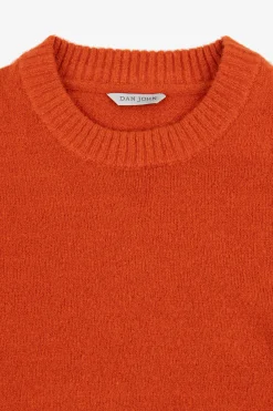 Maglia girocollo effetto termico arancio