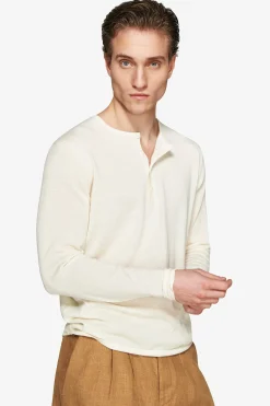 Maglia misto lino chester burro