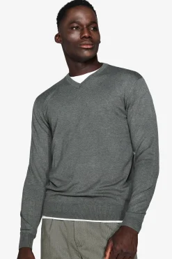Maglia scollo a V verde