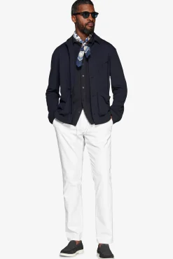 Overshirt jersey blu