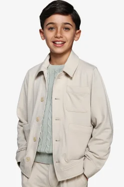 Overshirt jersey sabbia Kids