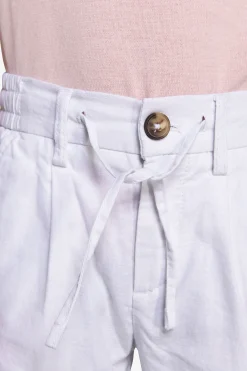 Pantalaccio misto lino bianco Kids