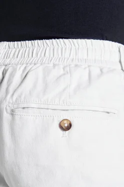 Pantalaccio misto lino bianco
