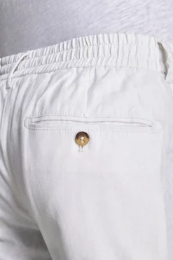 Pantalaccio misto lino bianco