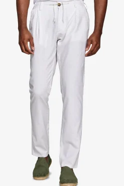 Pantalaccio misto lino bianco