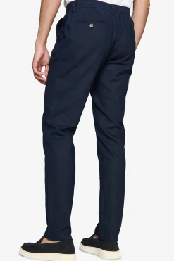 Pantalaccio misto lino blu