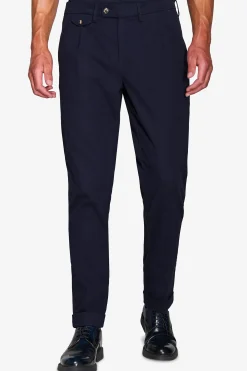 Pantaloni cavalry con taschino blu