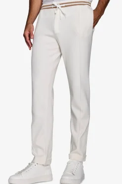 Pantaloni felpati panna DNJ