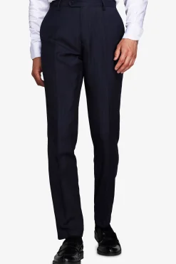 Pantaloni gessati blu