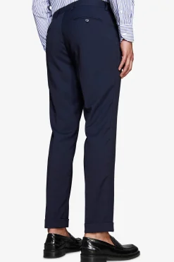 Pantaloni Herringbone blu