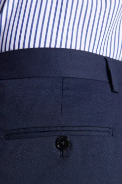 Pantaloni Herringbone blu