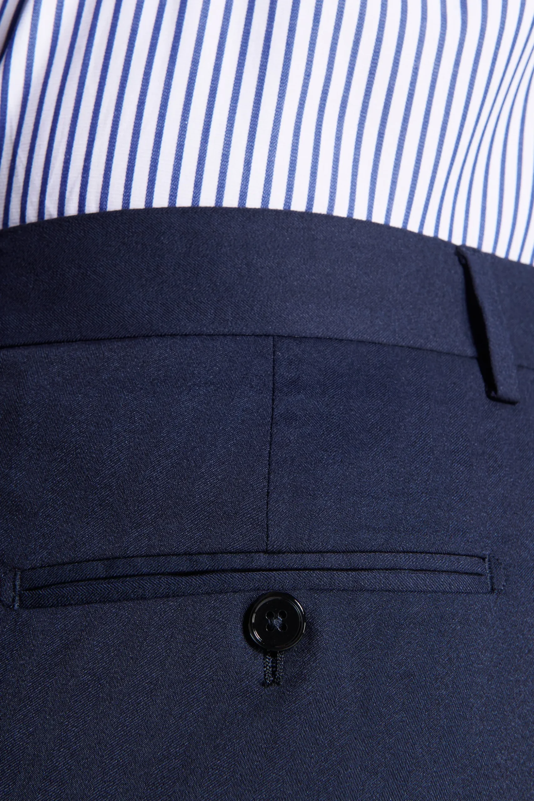 Pantaloni Herringbone blu