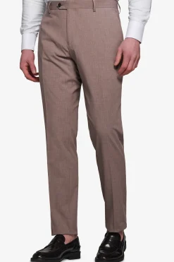 Pantaloni in grisaglia leggera fango