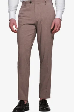 Pantaloni in grisaglia leggera fango