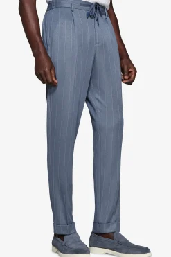 Pantaloni jersey gessati avion