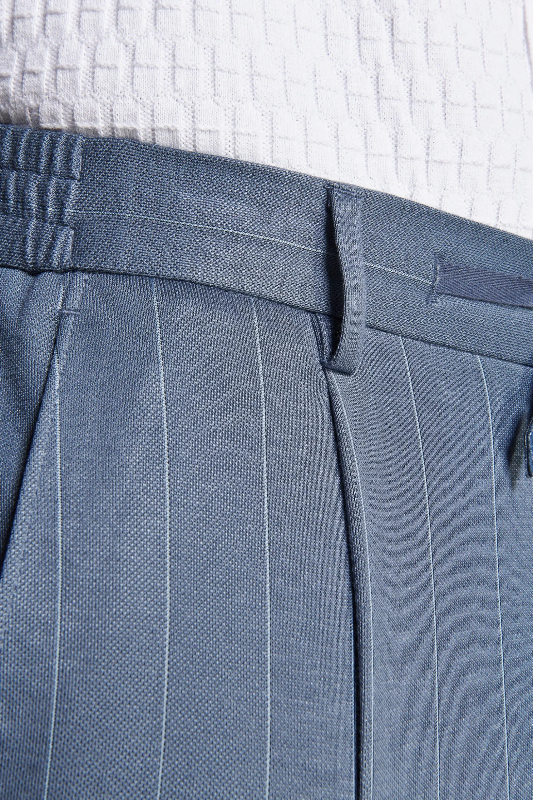 Pantaloni jersey gessati avion