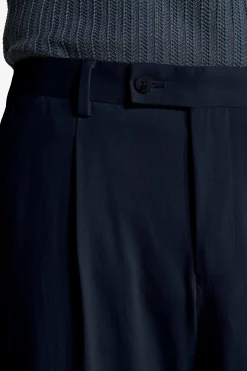 Pantaloni jersey stretch blu