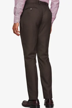 Pantaloni occhio di pernice marrone
