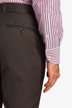 Pantaloni occhio di pernice marrone