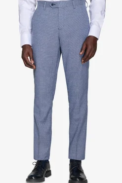 Pantaloni Pied de Poule misto lana avion