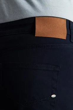 Pantaloni 5 tasche gabardina blu