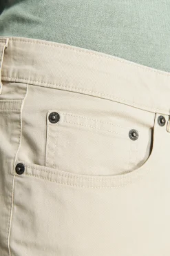 Pantaloni 5 tasche gabardina sabbia