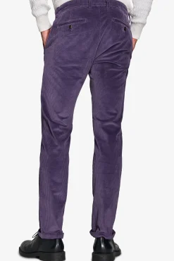 Pantaloni velluto 750 righe viola