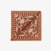 Pochette disegno cashmere arancio